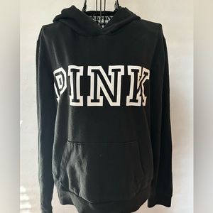 VS PINK black hoodie.  Size L